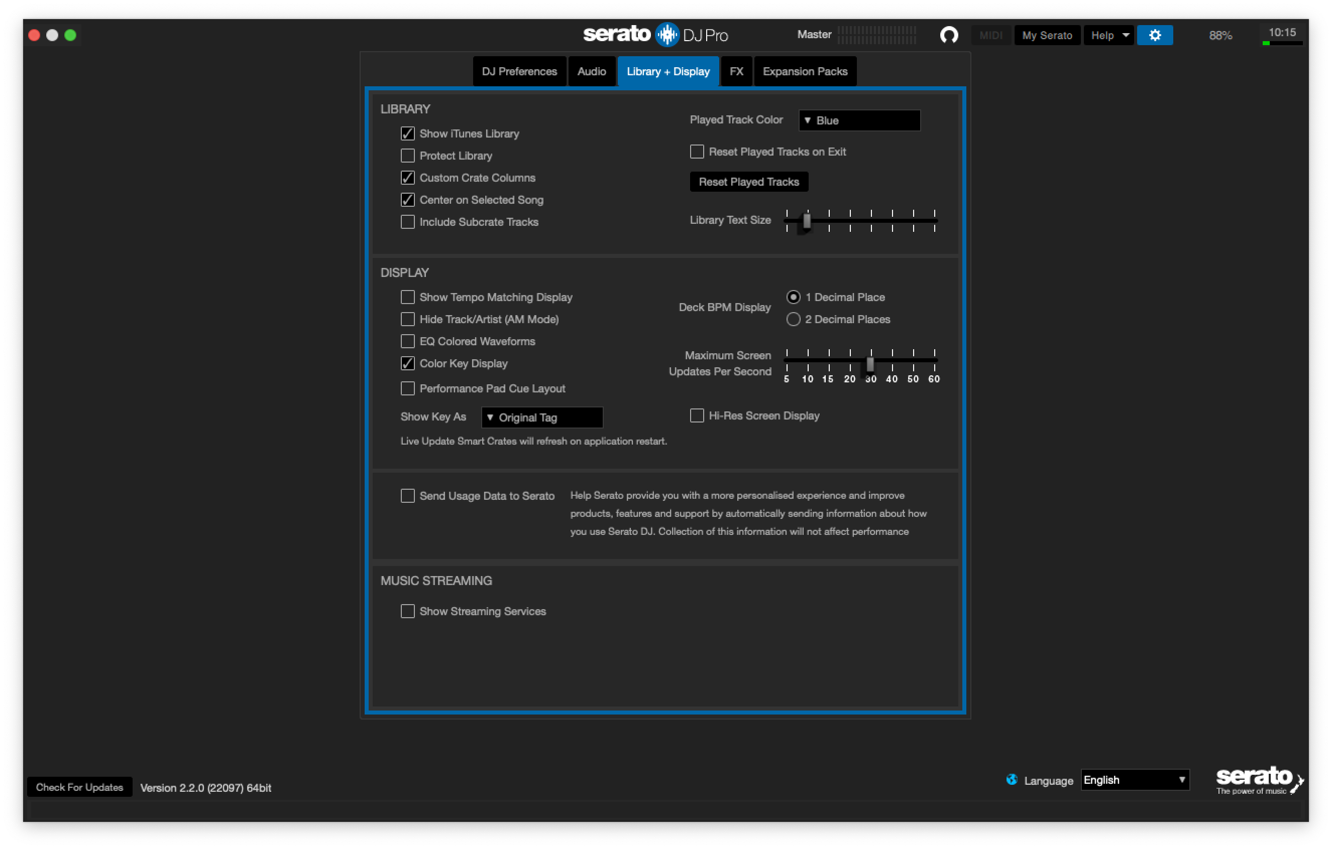 Настройки Serato DJ на русском языке - ILLYA 2.0